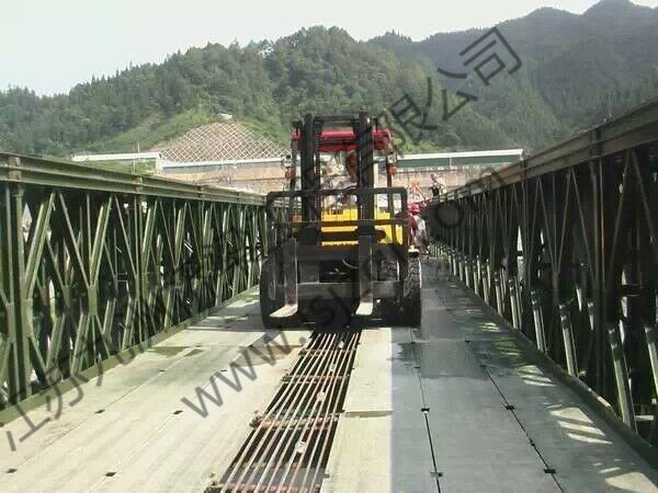200型36.576米三排单层加强型特制钢桥，荷载40吨